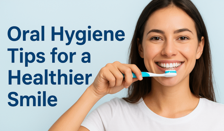 A young woman cleaning her teeth for a healthy smile.